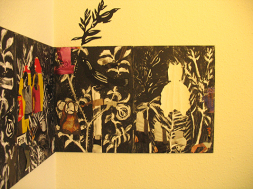 Frise (detalje), tegning og collage, 300x35cm, 2008.